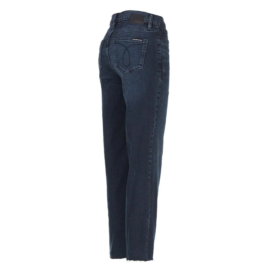 商品Calvin Klein|Calvin Klein Jeans High Rise Straight Leg with Raw Hem 27" Inseam Jean,价格¥182,第3张图片详细描述