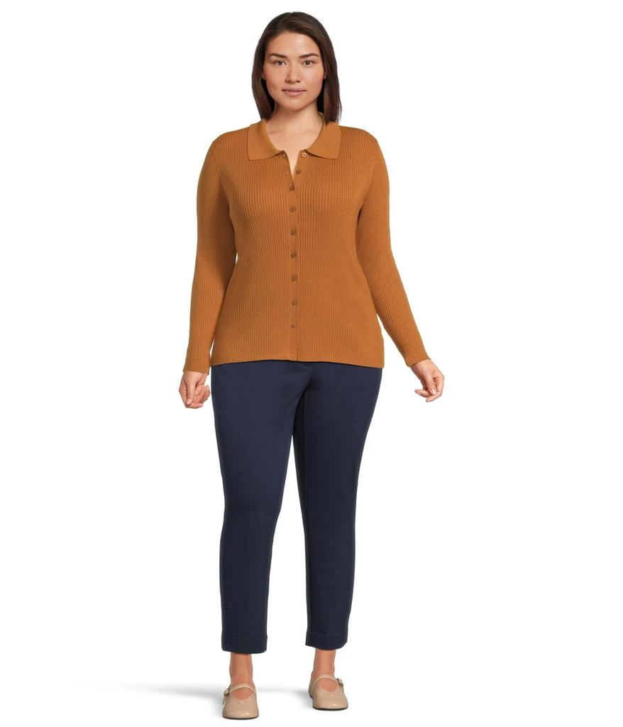 商品Ralph Lauren|Plus-Size Rib-Knit Long-Sleeve Polo Cardigan,价格¥1308,第5张图片详细描述