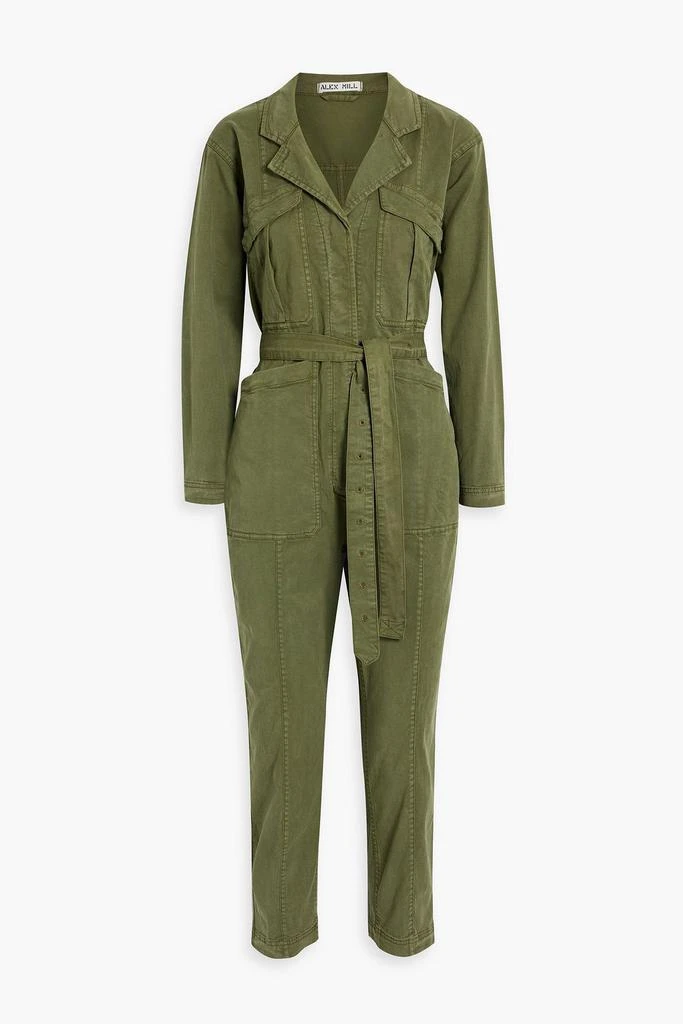 商品Alex Mill|Expedition cropped TENCEL™-blend twill jumpsuit,价格¥806,第1张图片