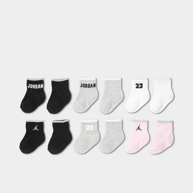 商品Jordan|Infant Jordan Ankle Gripper Socks (6-Pack),价格¥75,第1张图片