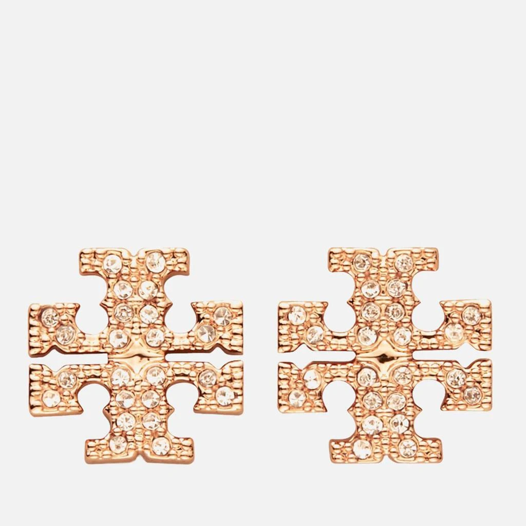 商品Tory Burch|Tory Burch Women's Kira Pave Stud Earring - Rose Gold/Crystal,价格¥669,第1张图片