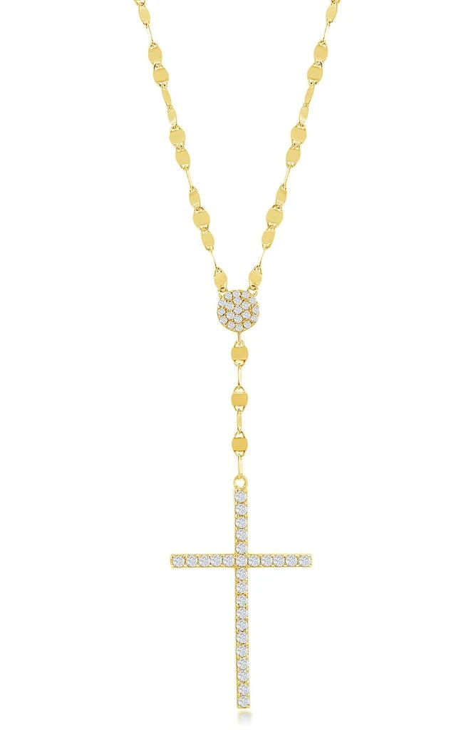 商品SIMONA|14K Gold Plated CZ Cross Pendant Necklace,价格¥341,第1张图片