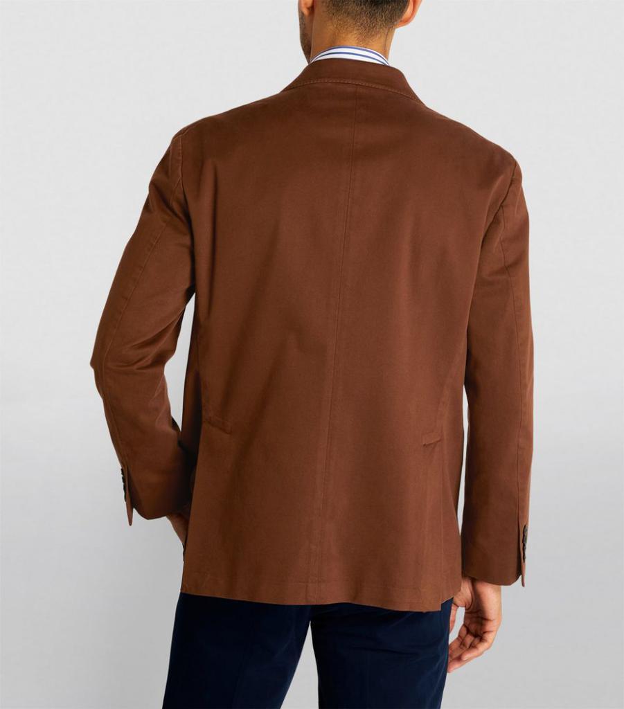 商品Ralph Lauren|Cotton-Rich Double-Breasted Blazer,价格¥3158,第6张图片详细描述
