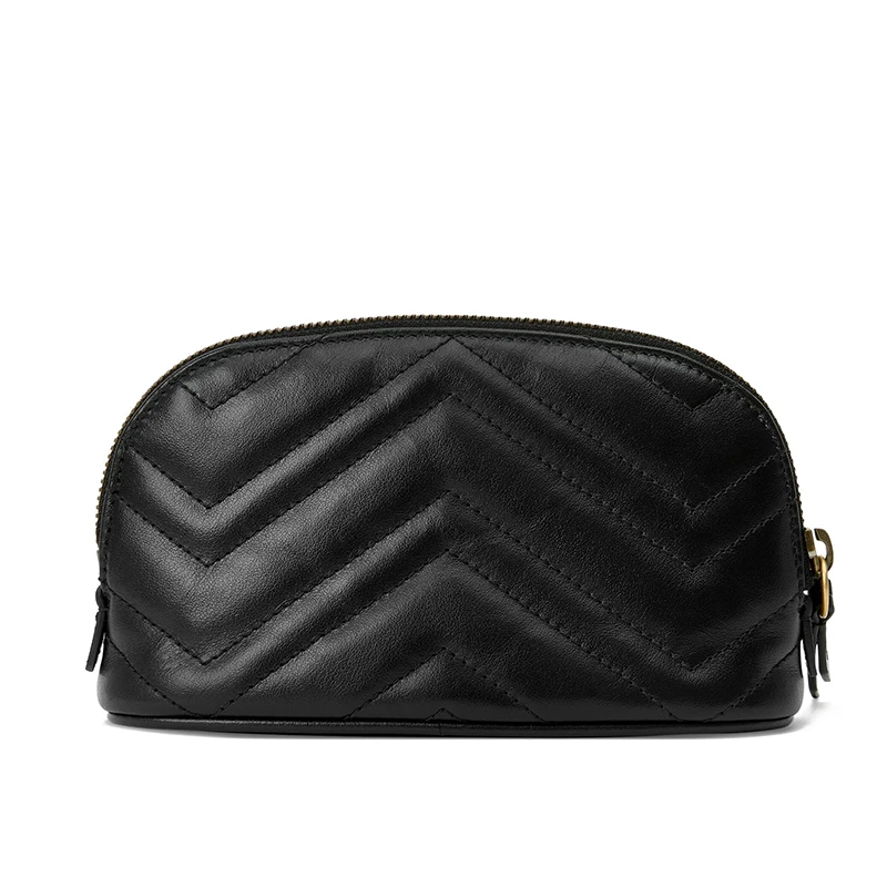 GUCCI/古驰 GG Marmont系列 女士黑色小牛皮Y型绗缝拼接GG标志手拿包 625544DTDHT1000 商品