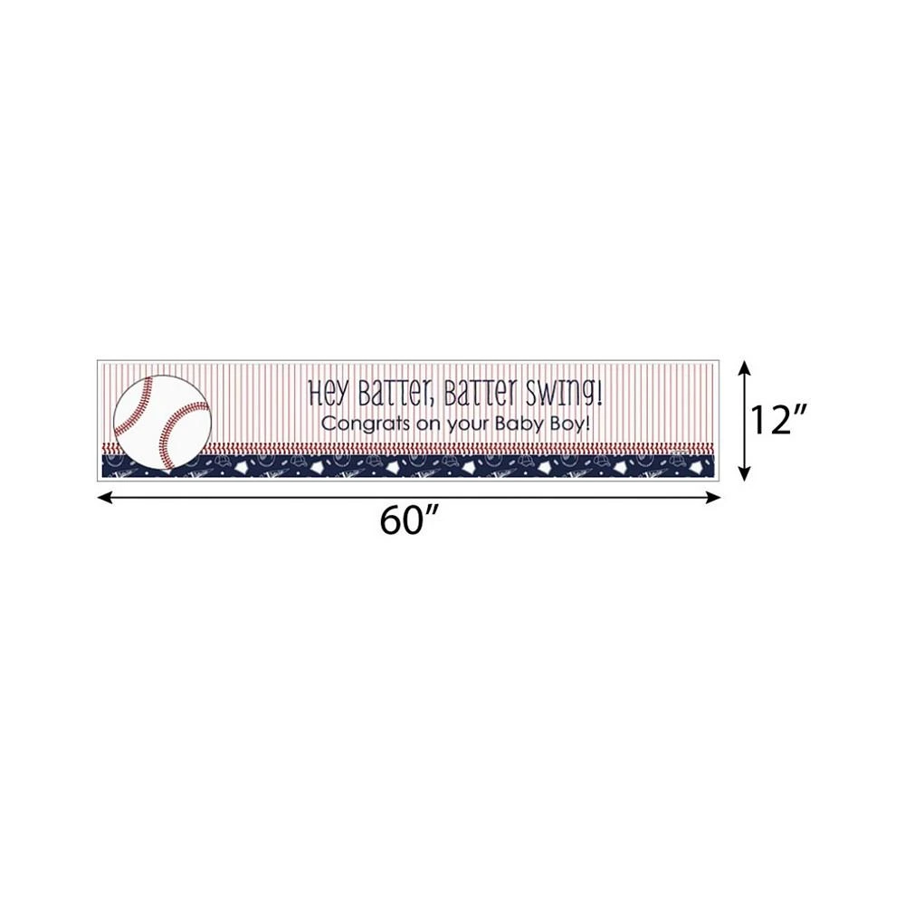 商品Big Dot of Happiness|Batter Up - Baseball - Baby Shower Decorations Party Banner,价格¥143,第2张图片详细描述