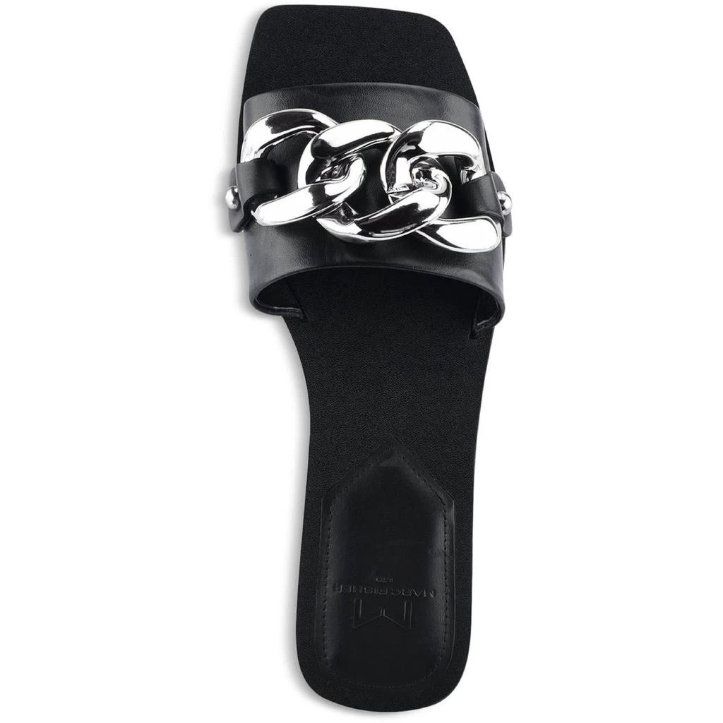 Marc Fisher Womens Rosely Leather Slip On Slide Sandals 商品
