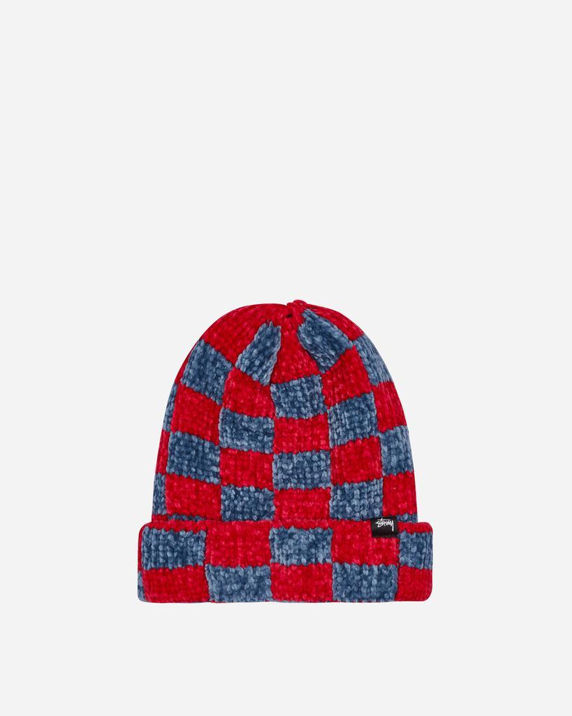 商品STUSSY|Crochet Checkered Beanie Red,价格¥341,第1张图片
