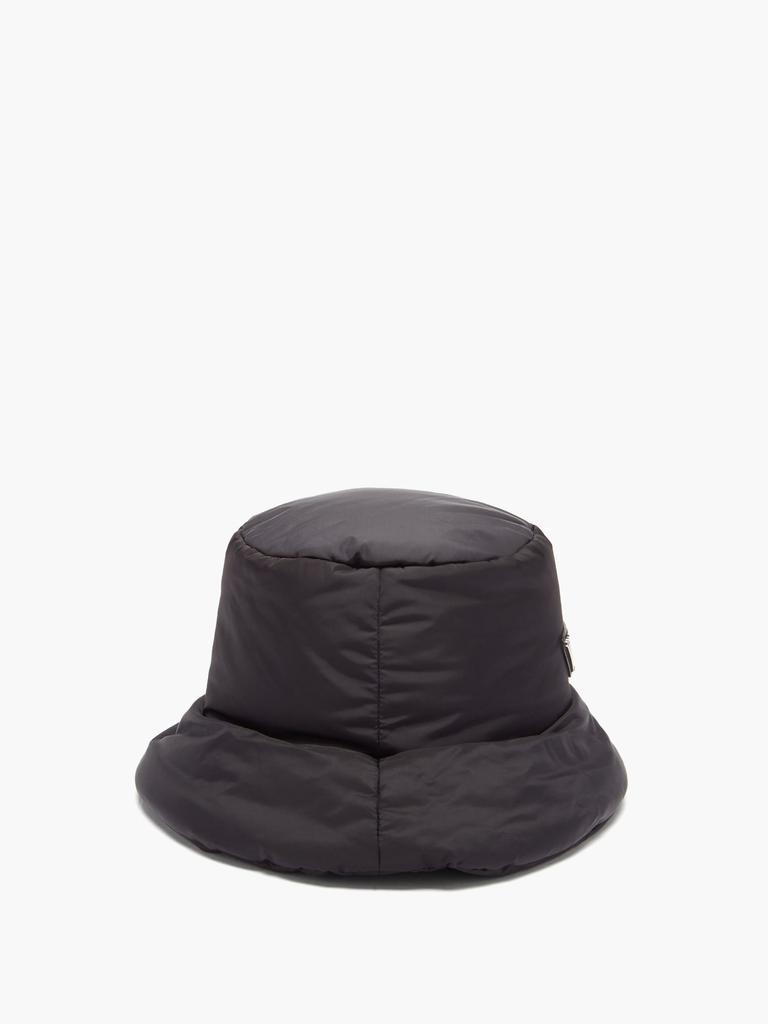 商品Prada|Triangle logo-plaque nylon bucket hat,价格¥3723,第6张图片详细描述