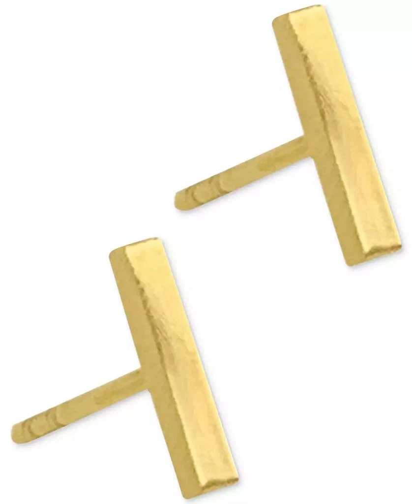 商品ADORNIA|14k Gold-Plated Bar Stud Earrings,价格¥82,第1张图片