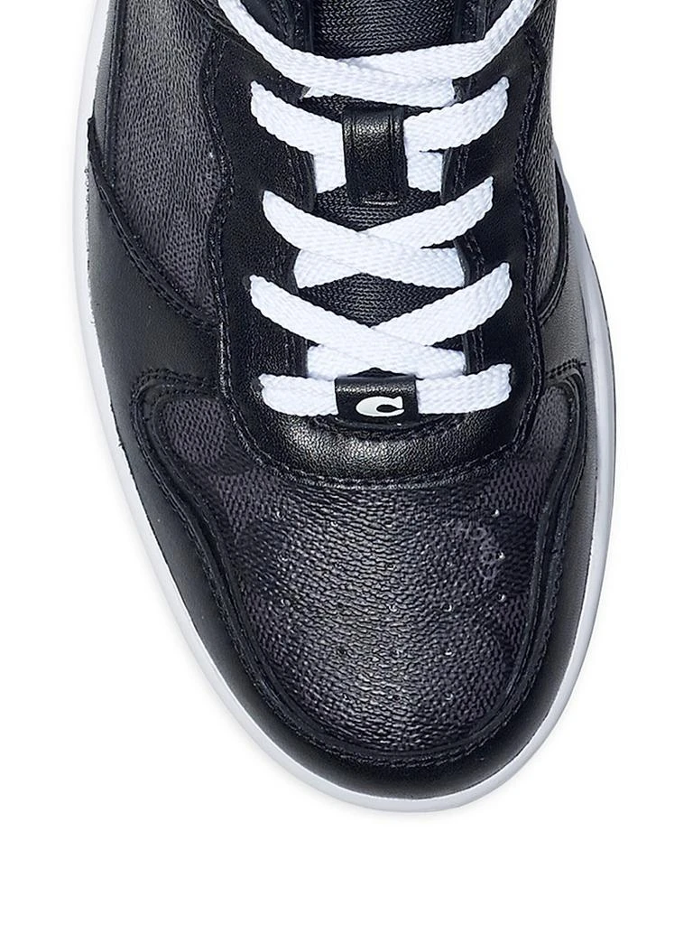 商品Coach|Signature Leather Monogrammed Sneakers,价格¥1489,第4张图片详细描述