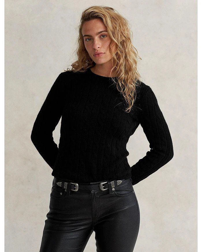 商品Ralph Lauren|Cable Knit Cashmere Crewneck Sweater,价格¥2226,第2张图片详细描述