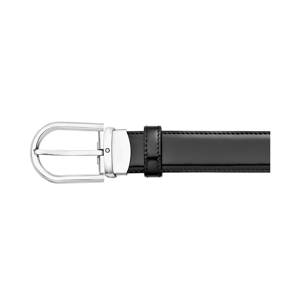 Men's Horseshoe-Buckle Leather Belt商品第3张图片规格展示