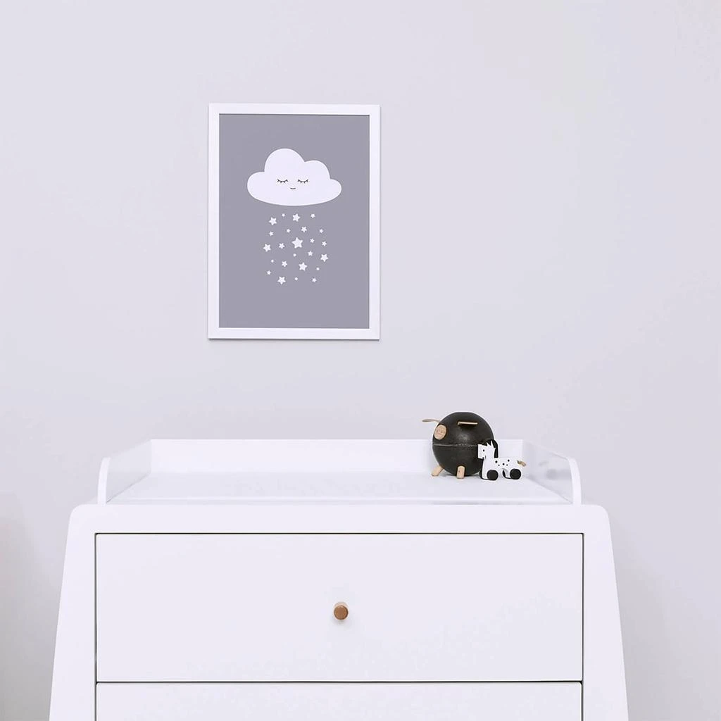 商品The Hut|Snüz Cloud Nursery Print - Grey,价格¥30,第3张图片详细描述