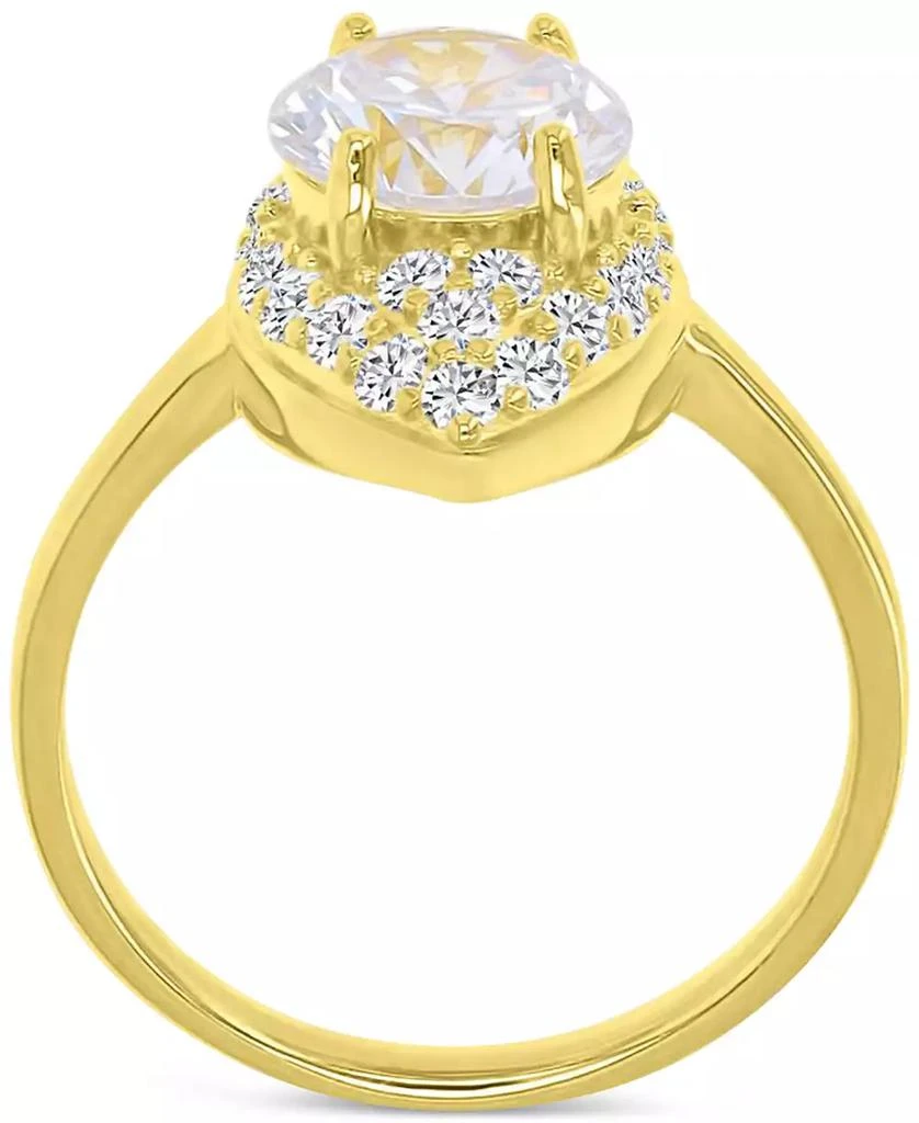 商品Macy's|Cubic Zirconia Marquise Ring (4-3/8 ct. t.w.) in 14k Gold over Sterling Silver,价格¥148,第3张图片详细描述