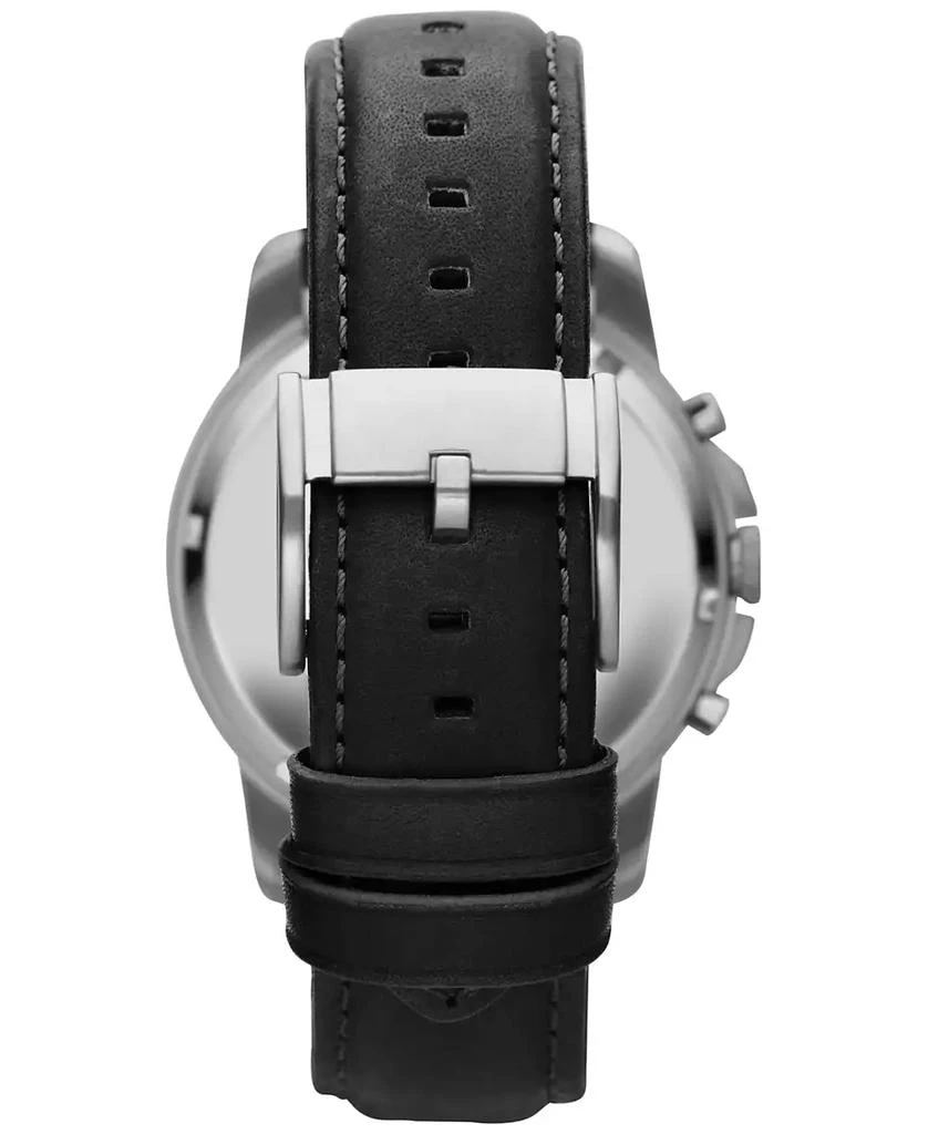 商品Fossil|Men's Chronograph Grant Black Leather Strap Watch 44mm FS4812,价格¥599,第4张图片详细描述