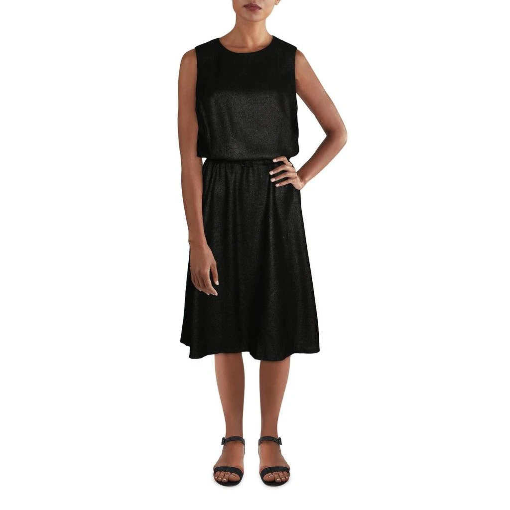 商品Ralph Lauren|Lauren Ralph Lauren Womens Metallic Mid-Calf Midi Dress,价格¥76,第1张图片