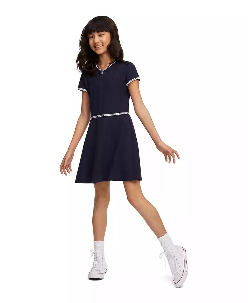 商品Tommy Hilfiger|Little Girls Quarter Zip Dress,价格¥120,第1张图片