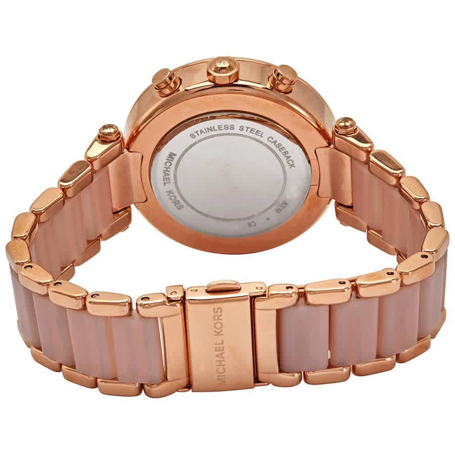 商品Michael Kors|Michael Kors Parker Blush Dial Ladies Watch MK5896,价格¥1159,第5张图片详细描述