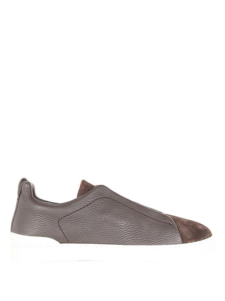 商品Zegna|Ermenegildo Zegna Men's Brown Other Materials Sneakers,价格¥6849,第1张图片