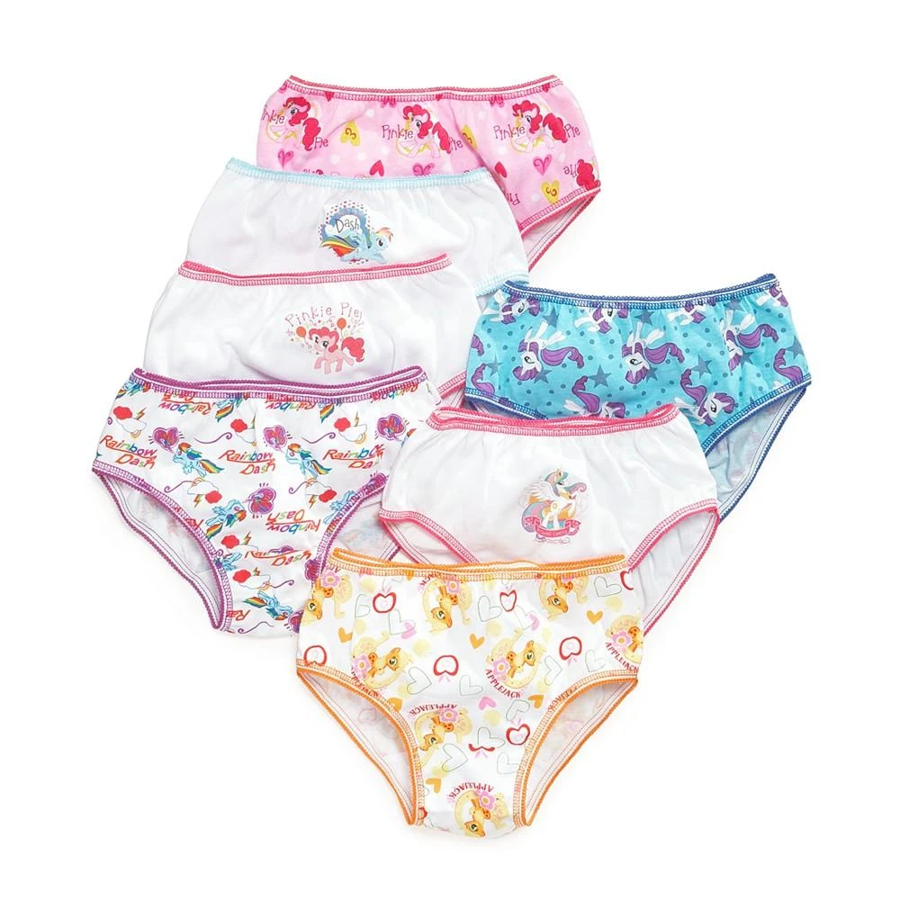 商品Disney|My Little Pony Cotton Underwear, 7-Pack, Little Girls & Big Girls,价格¥77,第1张图片