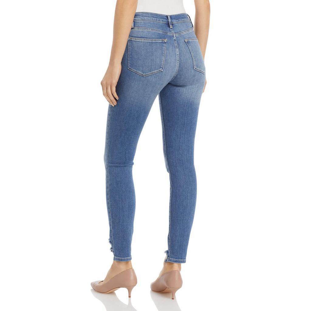 商品FRAME|Frame Womens Le High Denim Distressed Skinny Jeans,价格¥158-¥209,第5张图片详细描述