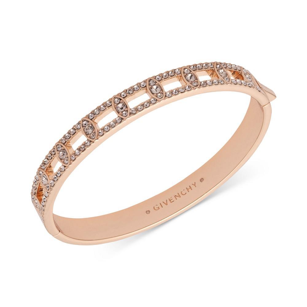 商品Givenchy|Rose Crystal Navette Station Bangle Bracelet,价格¥509,第1张图片