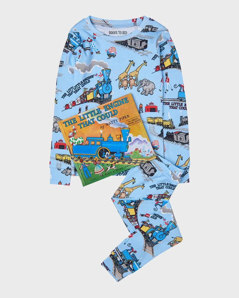 商品Books To Bed|Kid's The Little Engine That Could Pajama Gift Set, Size 2-6,价格¥456,第1张图片