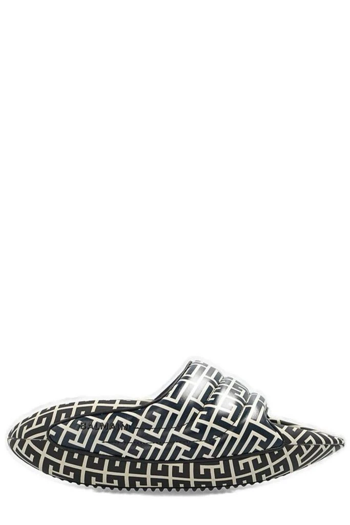 商品Balmain|Balmain B-IT Monogram Printed Quilted Mules,价格¥2151,第1张图片