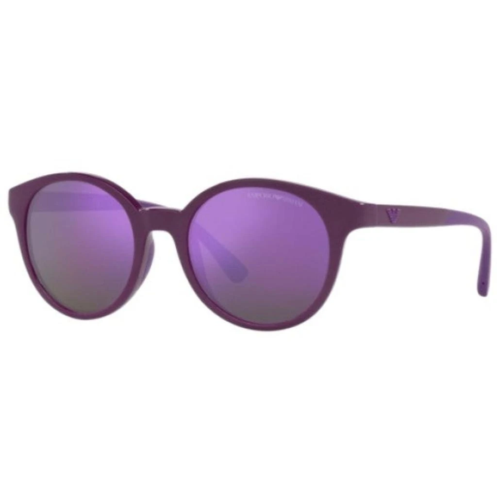 商品Emporio Armani|Emporio Armani Women's Sunglasses - Violet Round Frame Purple Lens | 4185 51154V,价格¥357,第1张图片