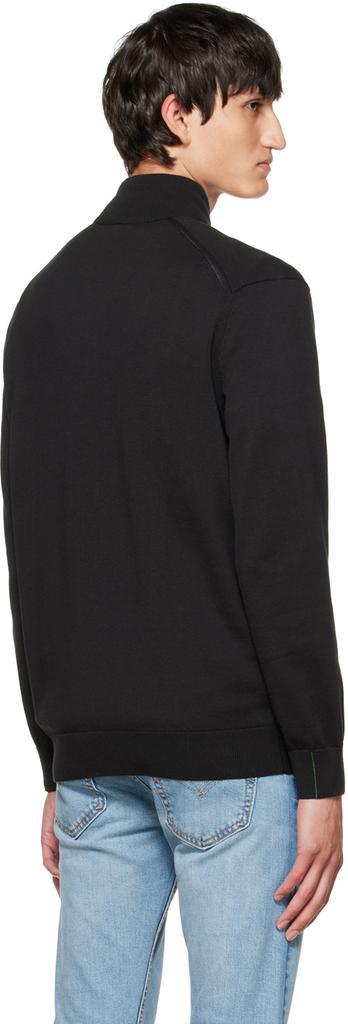 商品Lacoste|Black Zip-Up Sweater,价格¥577,第5张图片详细描述