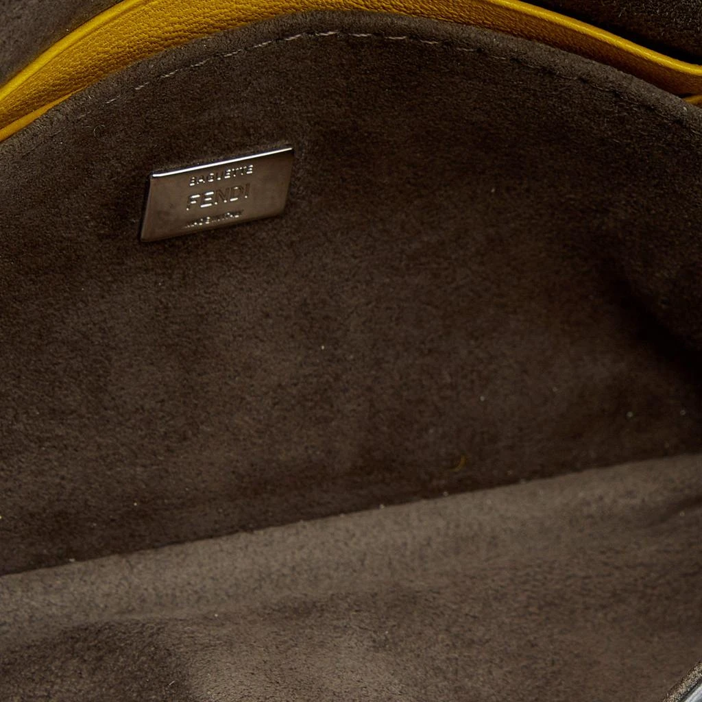 Fendi Yellow Leather And Fur Micro Monster Baguette 商品