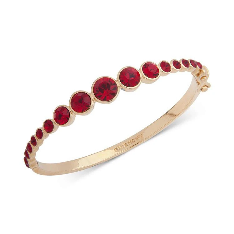 商品Givenchy|Gold-Tone Red Stone Bangle Bracelet,价格¥434,第1张图片