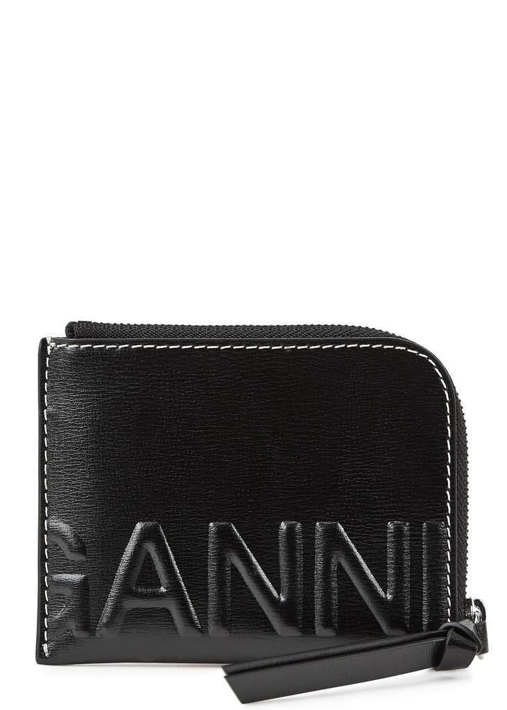 商品Ganni|Leather card holder,价格¥666,第1张图片