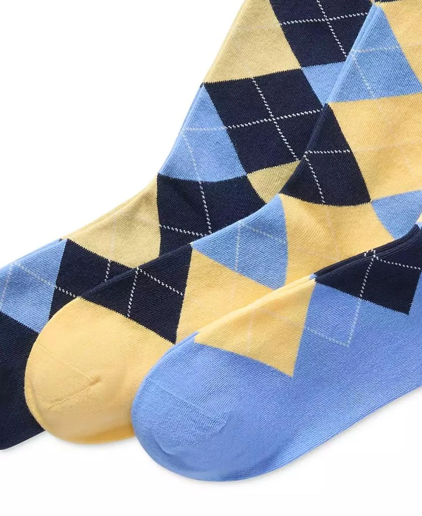 商品Ralph Lauren|Men's 3-Pk. Argyle Dress Socks,价格¥180,第2张图片详细描述