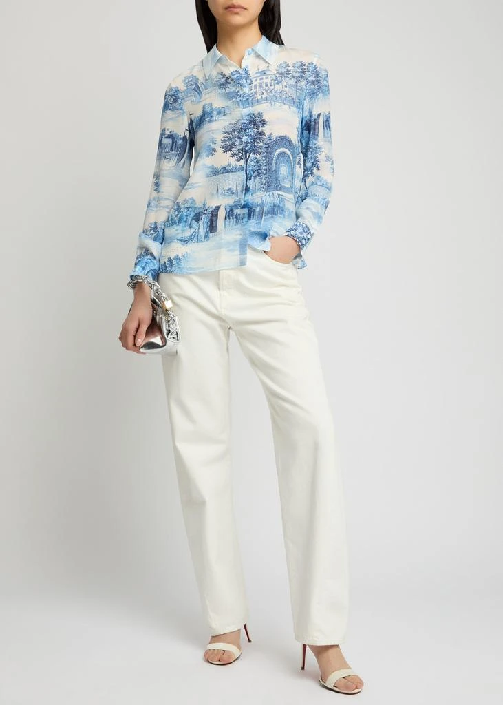 商品Alice + Olivia|Willa printed silk shirt,价格¥3526,第4张图片详细描述