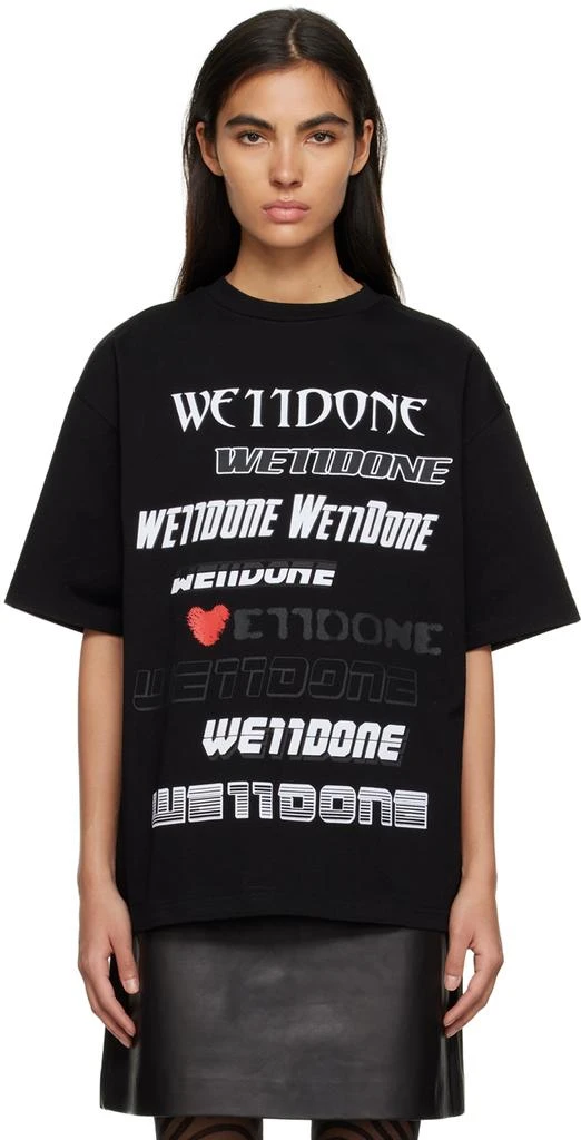 商品We11done|Black Love T-Shirt,价格¥1173,第1张图片