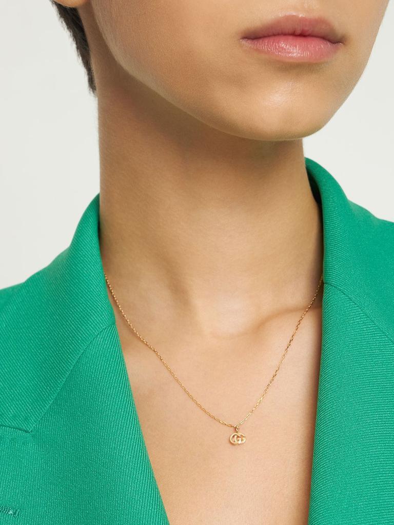 商品Gucci|18kt Gold Gg Running Necklace,价格¥7513,第1张图片