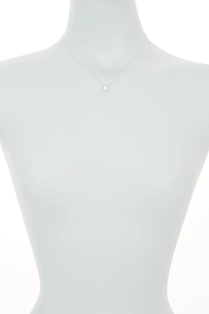 商品ADORNIA|Adornia Swarovski Crystal Halo Necklace silver,价格¥194,第2张图片详细描述
