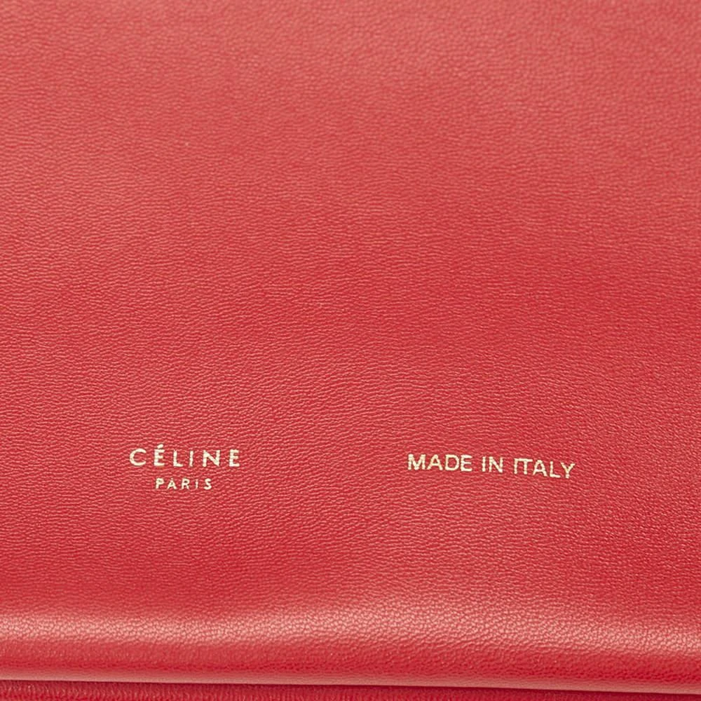 Céline Red Leather Soft Trio Rolled Clutch 商品