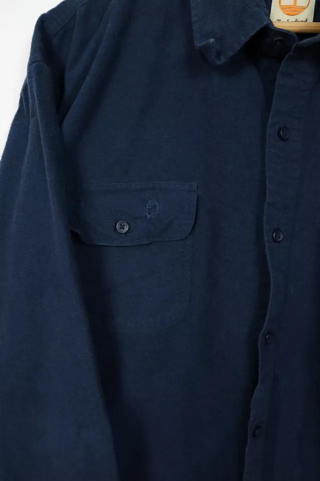 商品Timberland|Vintage Timberland Solid Navy Flannel Button-Down,价格¥506,第7张图片详细描述