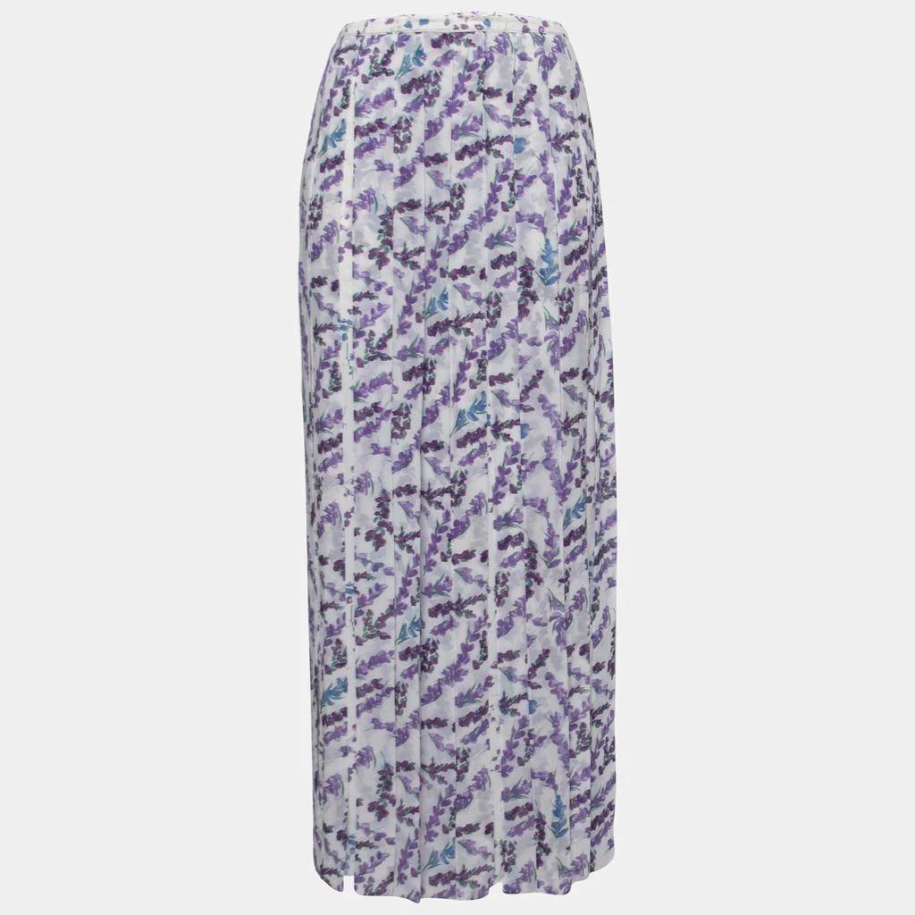 商品[二手商品] Max Mara|Max Mara White Floral Printed Georgette Oreste Maxi Skirt M,价格¥809,第1张图片