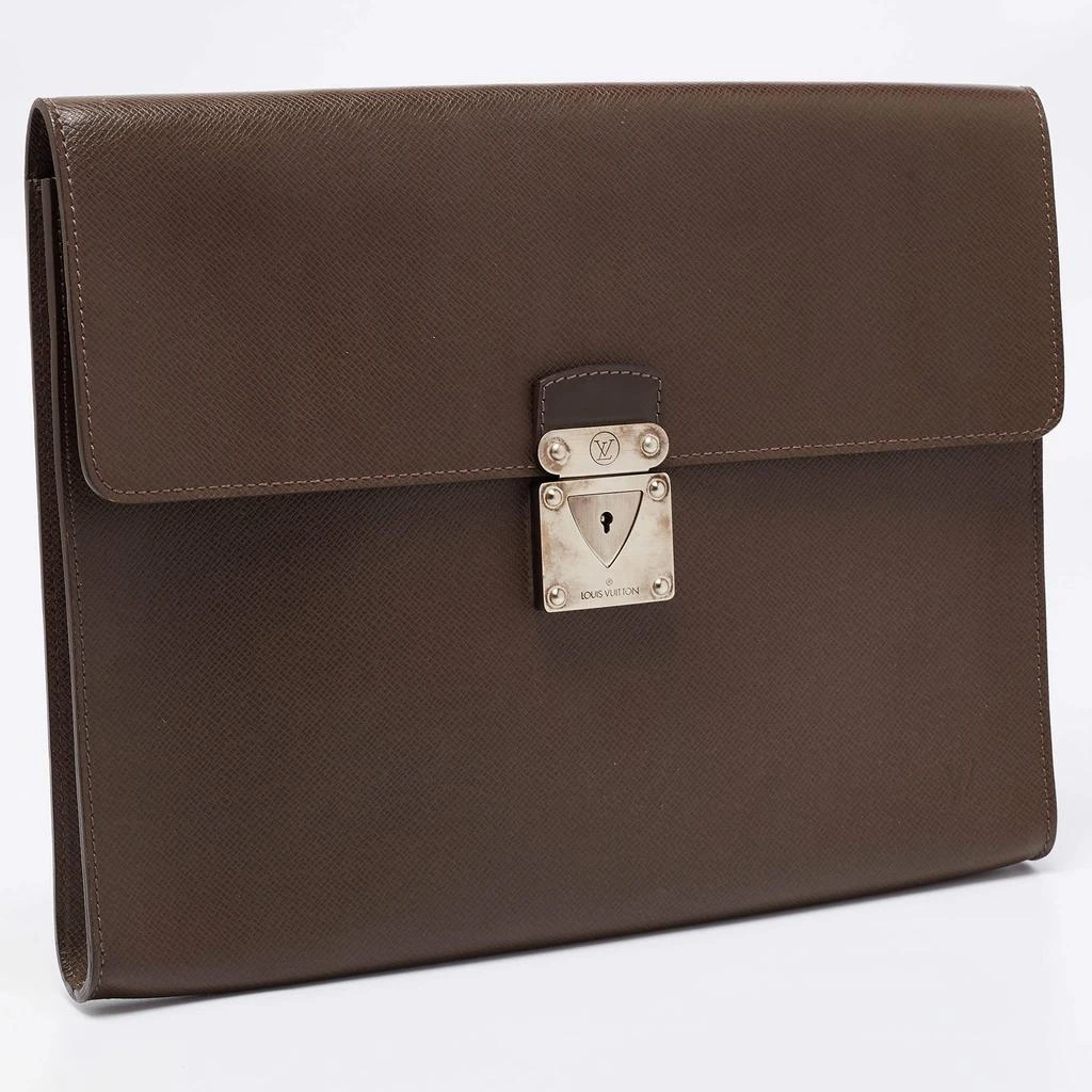 商品[二手商品] Louis Vuitton|Louis Vuitton Brown Taiga Leather Minuto Portfolio Case,价格¥3970,第3张图片详细描述