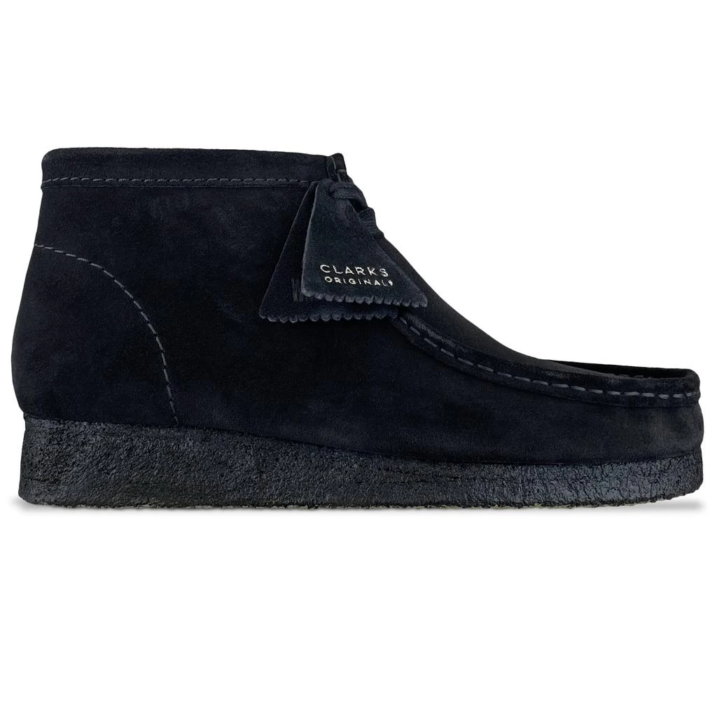 商品Clarks|Clarks Originals New Wallabee Boot - Black Suede,价格¥1217,第1张图片