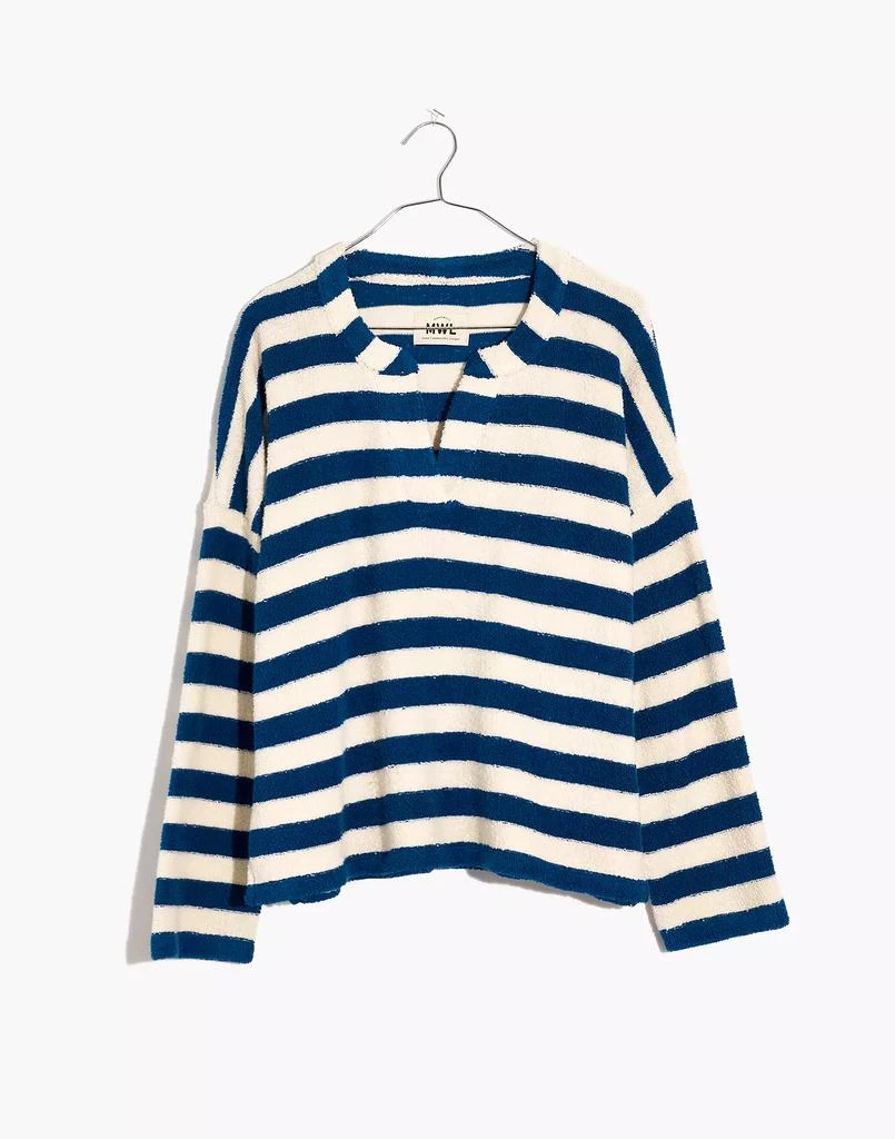 商品Madewell|MWL Loop Terry Notched Sweatshirt,价格¥79,第4张图片详细描述