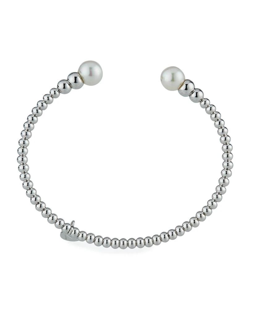 商品Majorica|Rhodium-Plated Bangle with Logo Charm, 2"Dia,价格¥620,第4张图片详细描述