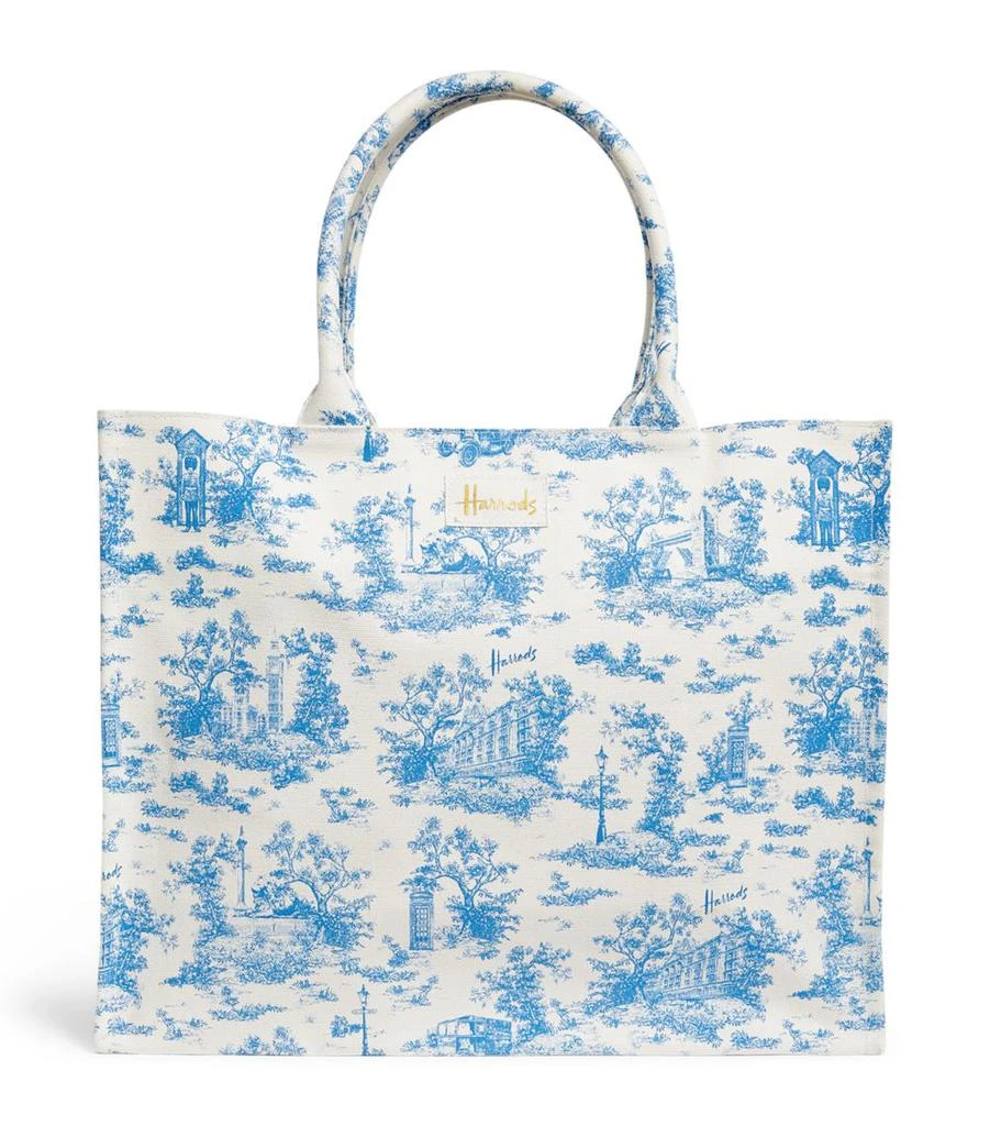 商品Harrods|Toile Grocery Shopper Bag,价格¥407,第1张图片