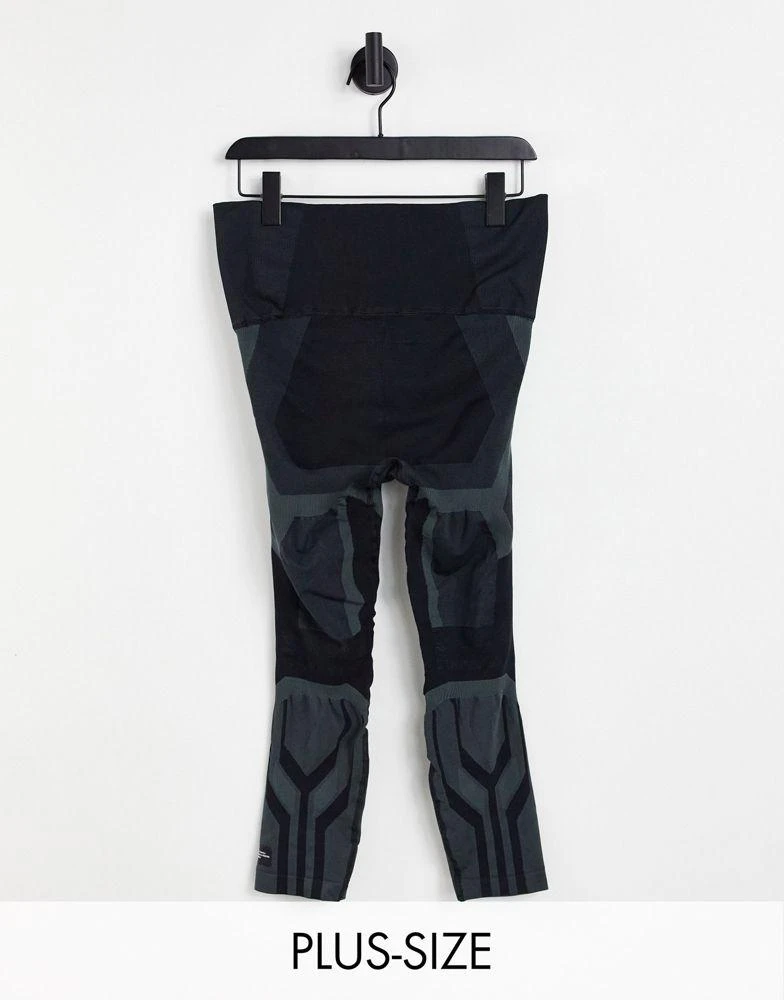 商品Adidas|adidas Training Plus Sculpt leggings with seam detail in black,价格¥740,第1张图片