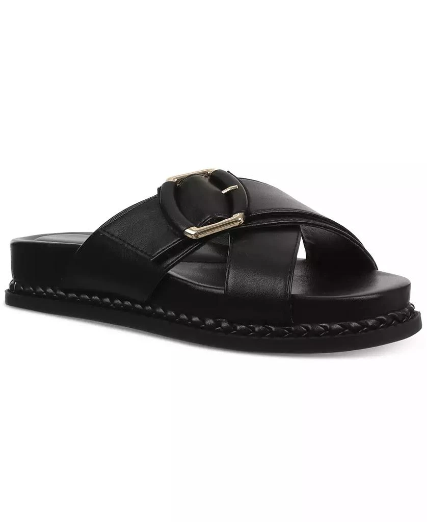 商品Giani Bernini|Women's Geralynn Memory Foam Crisscross Buckle Footbed Sandals, Created for Macy's,价格¥262,第1张图片