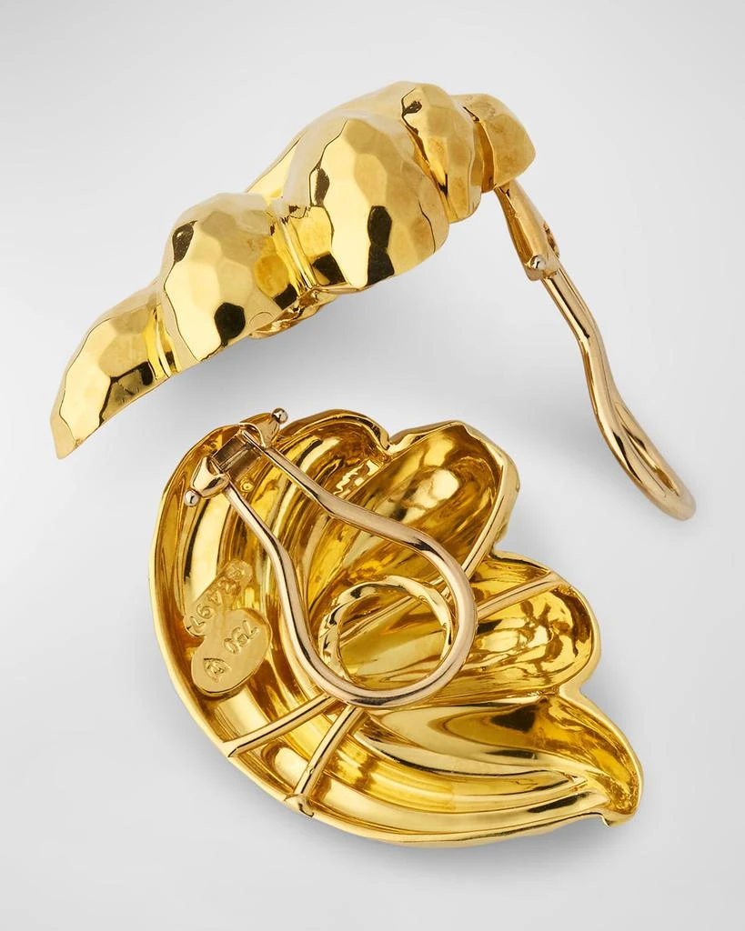 商品NM Estate|Estate Dunay 18K Yellow Gold Faceted Swirl Clip-On Earrings,价格¥67940,第4张图片详细描述