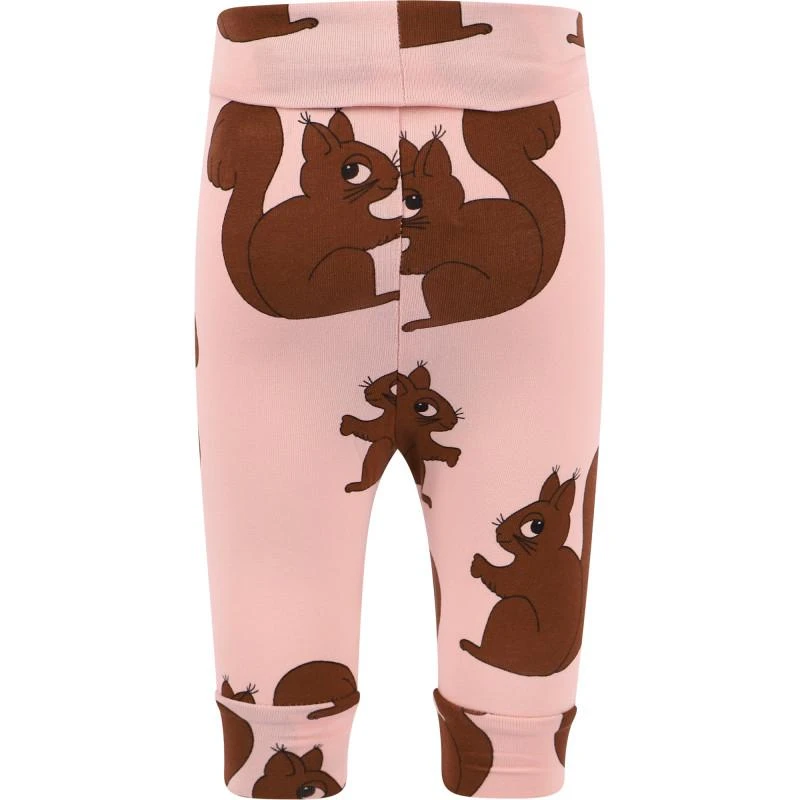 商品Mini Rodini|Squirrel print organic cotton baby pants in pink,价格¥241,第2张图片详细描述